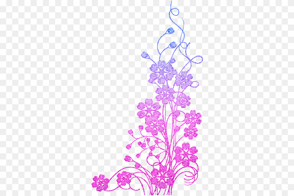 Flower Line Art Silhouette Glitter Free On Pixabay Flor Con Brillos, Graphics, Purple, Embroidery, Floral Design Png Image