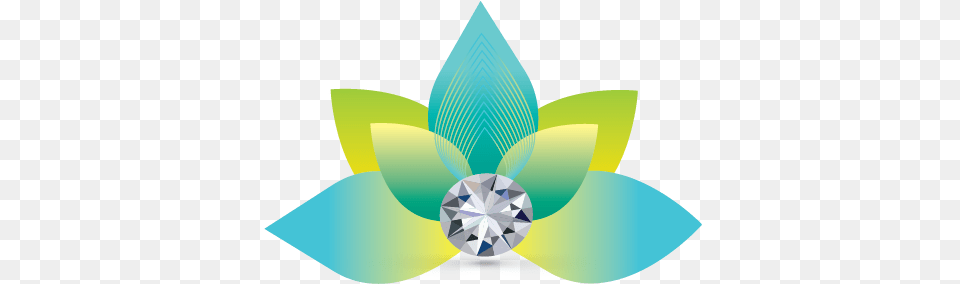 Flower Logo Maker Spa Diamond Lotus Logo Templates Illustration, Accessories, Jewelry, Gemstone Png Image