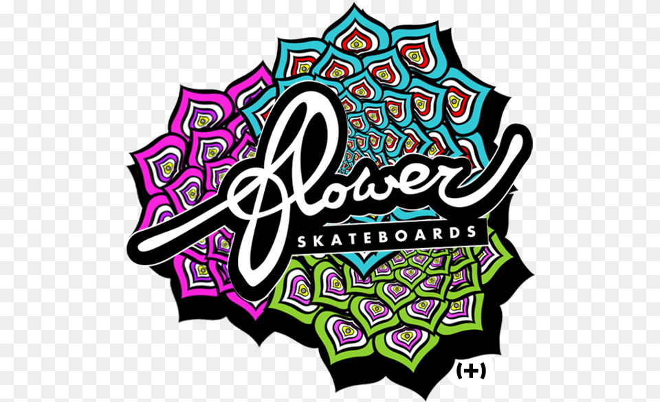 Flower Logo Skate Deck 85 Sold By Skateboards Clip Art, Graphics, Text Free Transparent Png