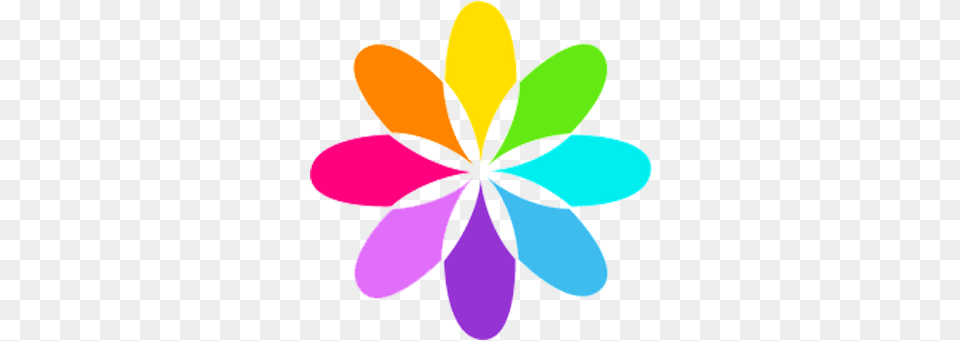 Flower Logo Transparent Colorful Dr Phoenyx Illustration, Art, Floral Design, Graphics, Pattern Png Image