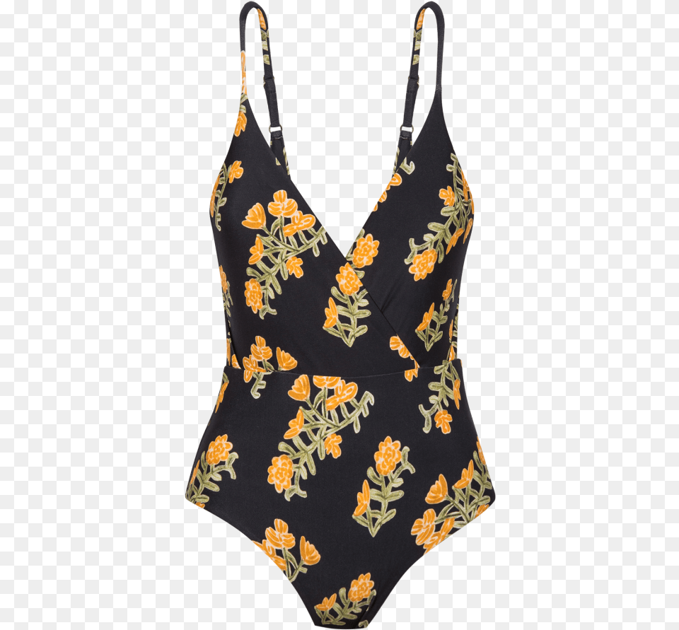 Flower Madalena One Piece Maillot, Bikini, Blouse, Clothing, Swimwear Free Png