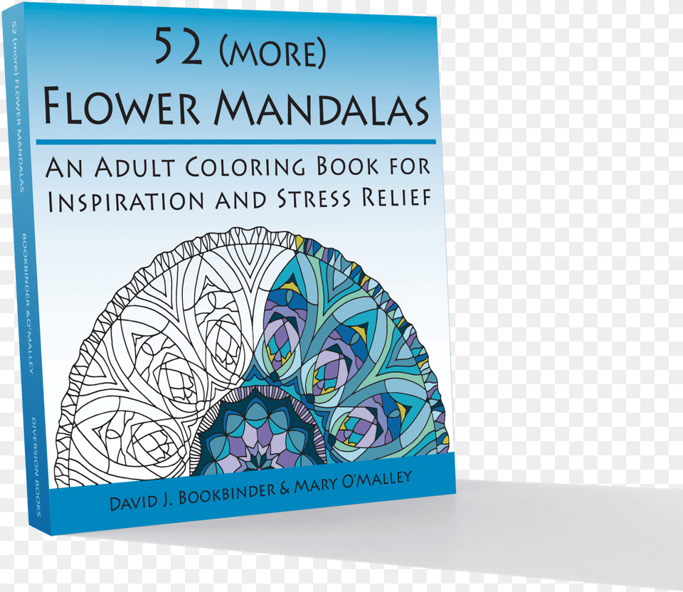 Flower Mandalas 52 More Flower Mandalas An Adult Coloring Book For, Publication, Advertisement, Poster, Page Png