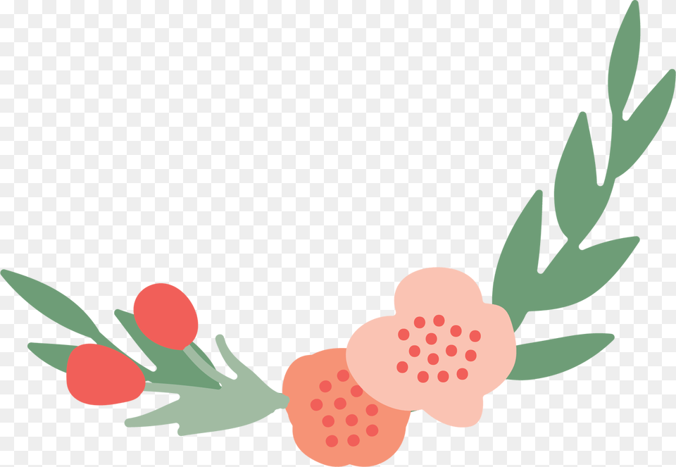 Flower Market Garland Svg Cut File, Fruit, Berry, Produce, Plant Png