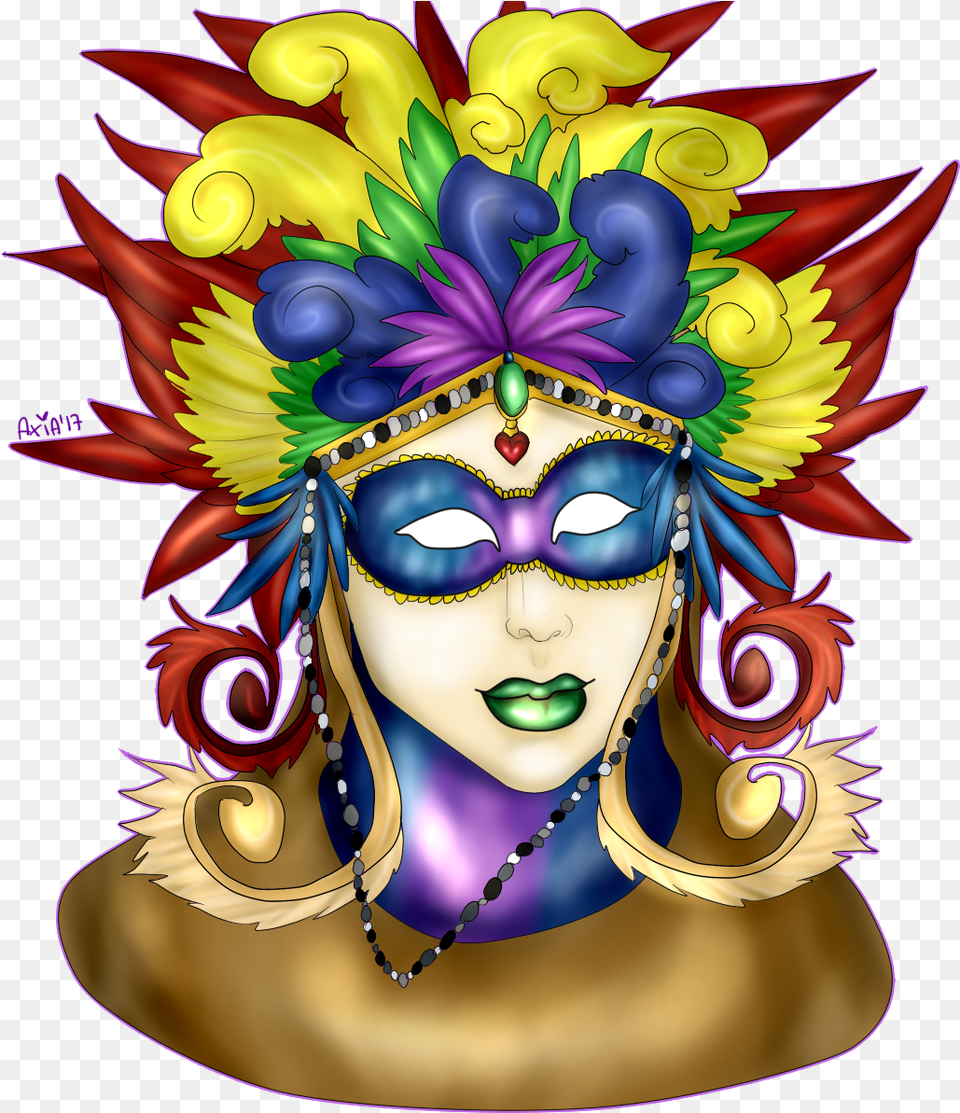 Flower Mask Axia Illustration Legendary Graphics Creature Illustration, Carnival, Crowd, Mardi Gras, Parade Png Image