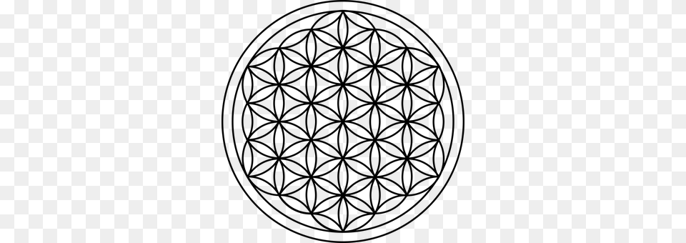 Flower Of Life Gray Free Png