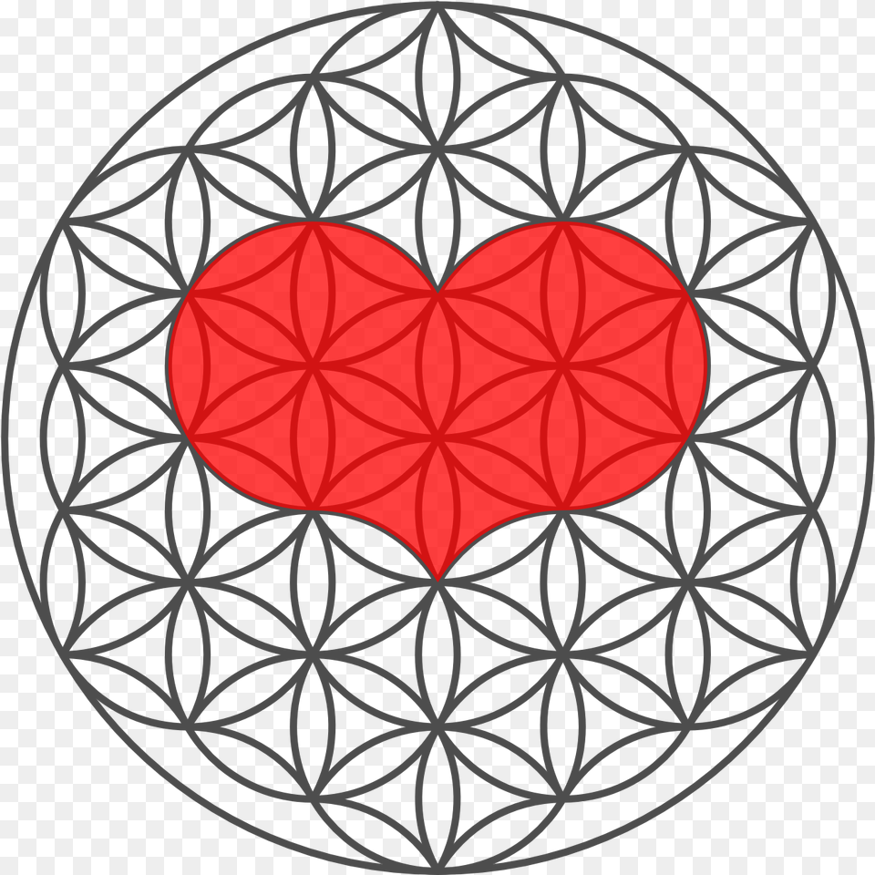 Flower Of Life Black And White, Symbol, Pattern Free Transparent Png