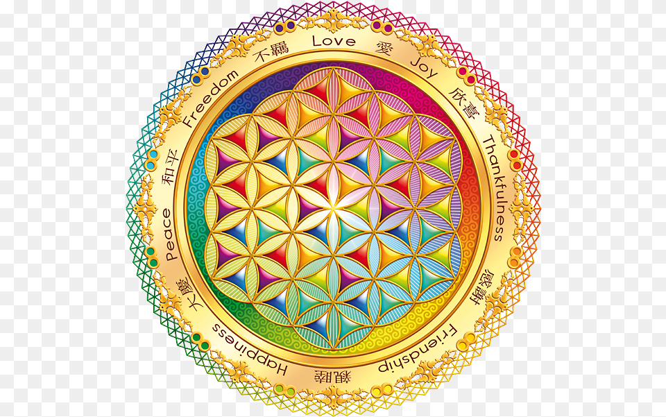 Flower Of Life By Lilyas Clipart Flor Da Vida Geometria Sagrada, Pattern, Art Free Png Download