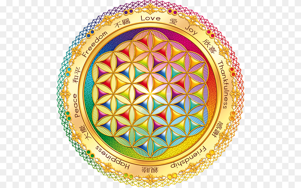 Flower Of Life By Lilyas Clipart Hindu Flower Of Life, Pattern, Art Png Image