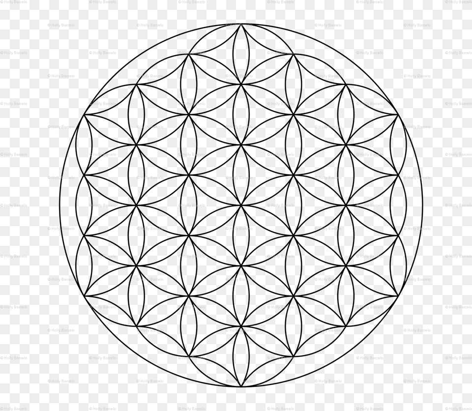 Flower Of Life Clip Art, Texture Png Image