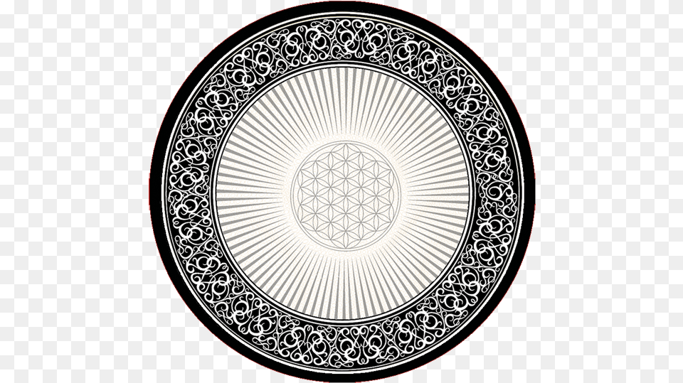 Flower Of Life Dab Mat Ornament, Home Decor, Art, Porcelain, Pottery Free Png Download