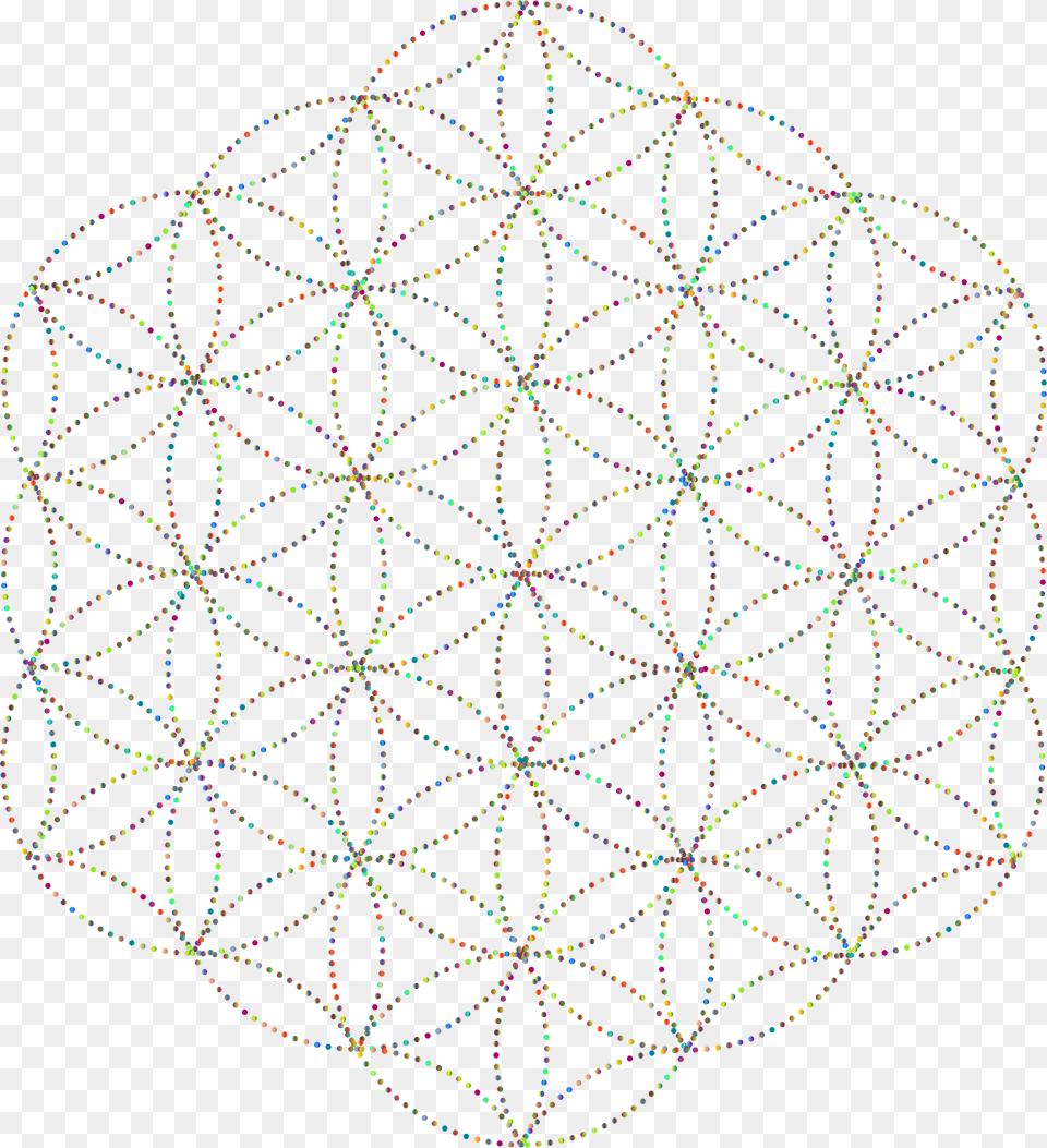Flower Of Life Flower Of Life Dots Transparent Flower Of Life, Pattern, Sphere, Accessories, Fractal Free Png