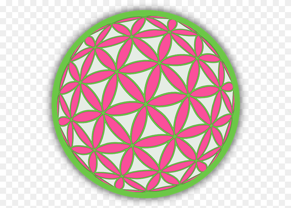Flower Of Life Magenta And Green Sacred Geometry Bumper Stickers Sacred Geometry, Pattern, Sphere, Home Decor, Chandelier Free Transparent Png