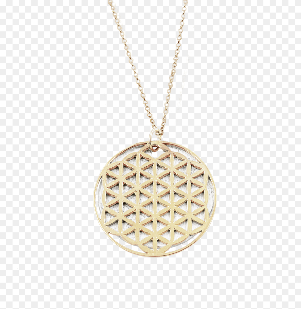 Flower Of Life Necklace 14k Gold Necklace, Accessories, Jewelry, Pendant, Locket Free Png