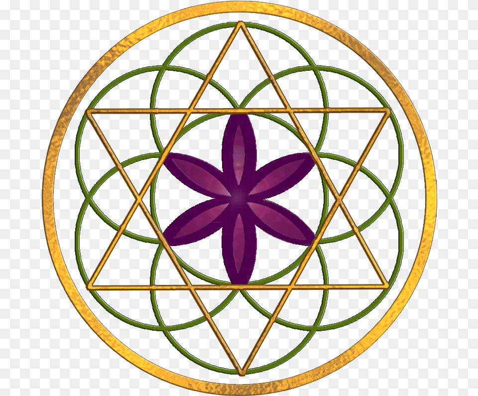 Flower Of Life Star Of David, Pattern, Art, Machine, Wheel Png Image