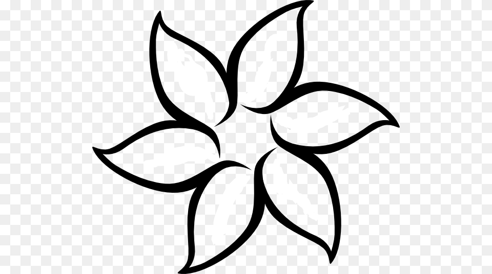 Flower Outline Clip Art, Stencil, Symbol, Bow, Weapon Free Transparent Png