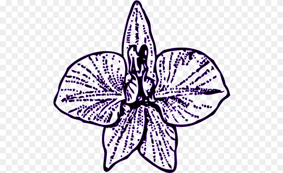 Flower Outline Clip Art Hd Tattoo Outlines Flower, Purple, Pattern, Outdoors, Nature Png