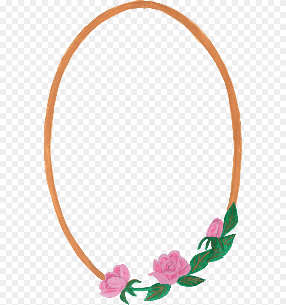 Flower Oval Frame, Accessories, Jewelry, Necklace, Plant Png