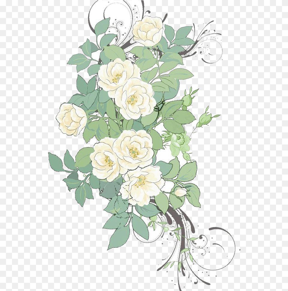 Flower Painting Pattern Watercolor White Rose, Art, Floral Design, Graphics, Plant Png