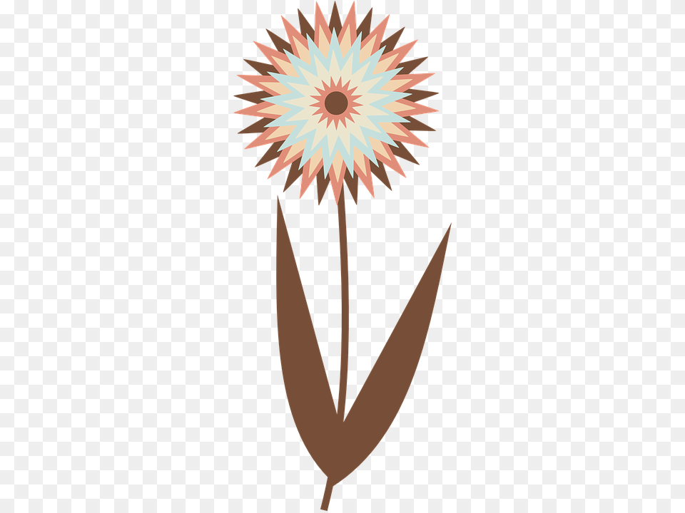 Flower Pastel Brown Vector Graphic On Pixabay, Dahlia, Daisy, Plant, Petal Free Png