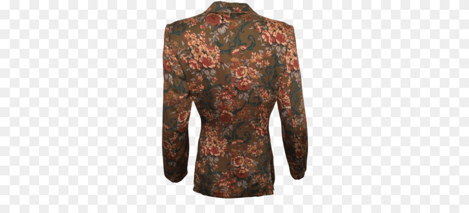 Flower Pattern Blazer Long Sleeve, Long Sleeve, Jacket, Coat, Clothing Png Image