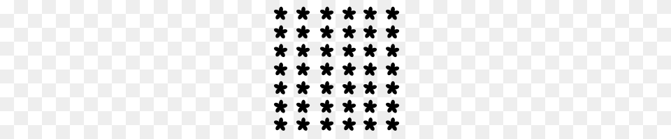 Flower Pattern Icons Noun Project, Gray Free Png