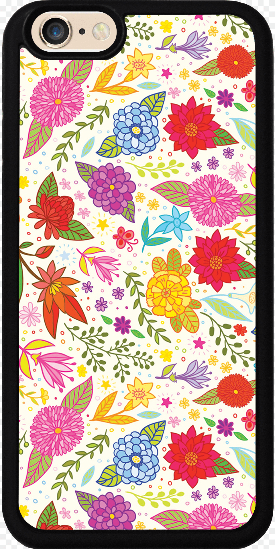 Flower Pattern Multicolor For Iphone Mobile Phone Case, Art, Floral Design, Graphics, Leaf Free Png