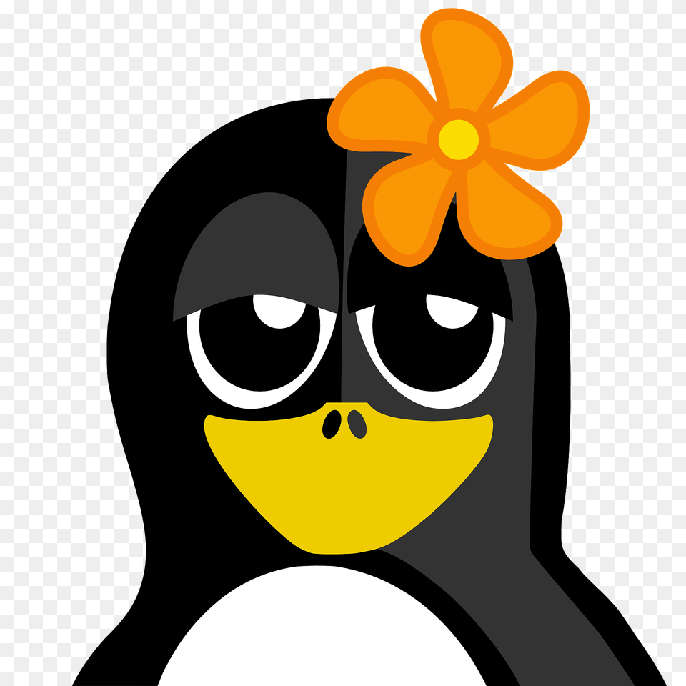 Flower Penguin Clipart, Animal, Bird, Bear, Mammal Free Png Download