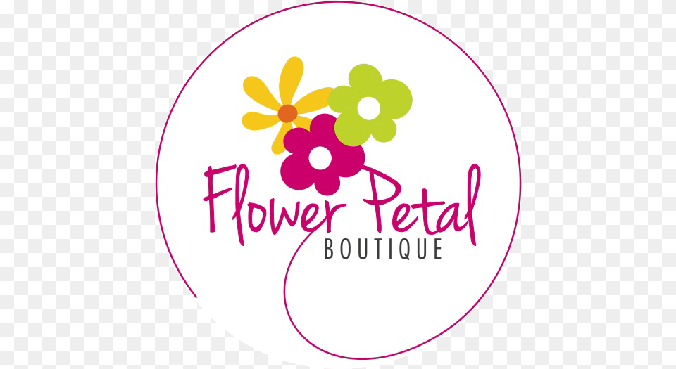 Flower Petal Boutique Circle, Art, Graphics, Disk Free Png