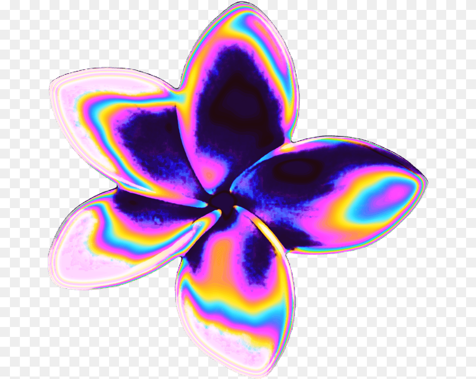 Flower Petal Garden Aesthetic Color Dream Emoji Aesthetic Flower Gitch, Purple, Accessories, Light Free Png