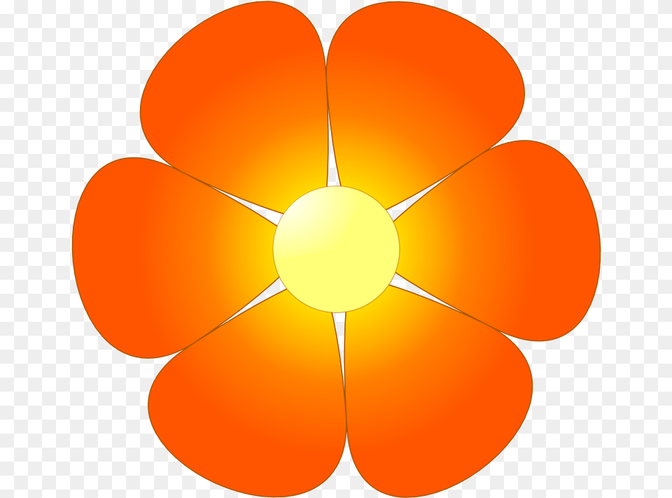 Flower Petals Graphics Clipart Orange Flower Clipart, Sun, Sky, Outdoors, Nature Free Transparent Png