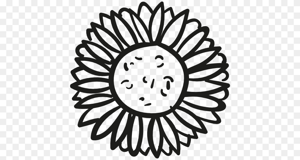 Flower Petals Icon, Stencil, Plant, Daisy, Face Free Png
