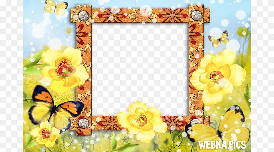 Flower Photo Frame Picture Flower Photo Frame Picture, Art, Floral Design, Graphics, Pattern Png Image