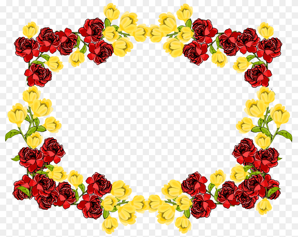 Flower Picture Frame, Rose, Art, Floral Design, Flower Arrangement Png Image
