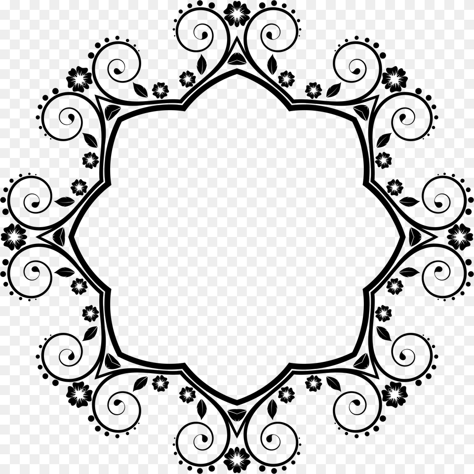 Flower Picture Frames Clip Art, Nature, Night, Outdoors, Spiral Free Transparent Png