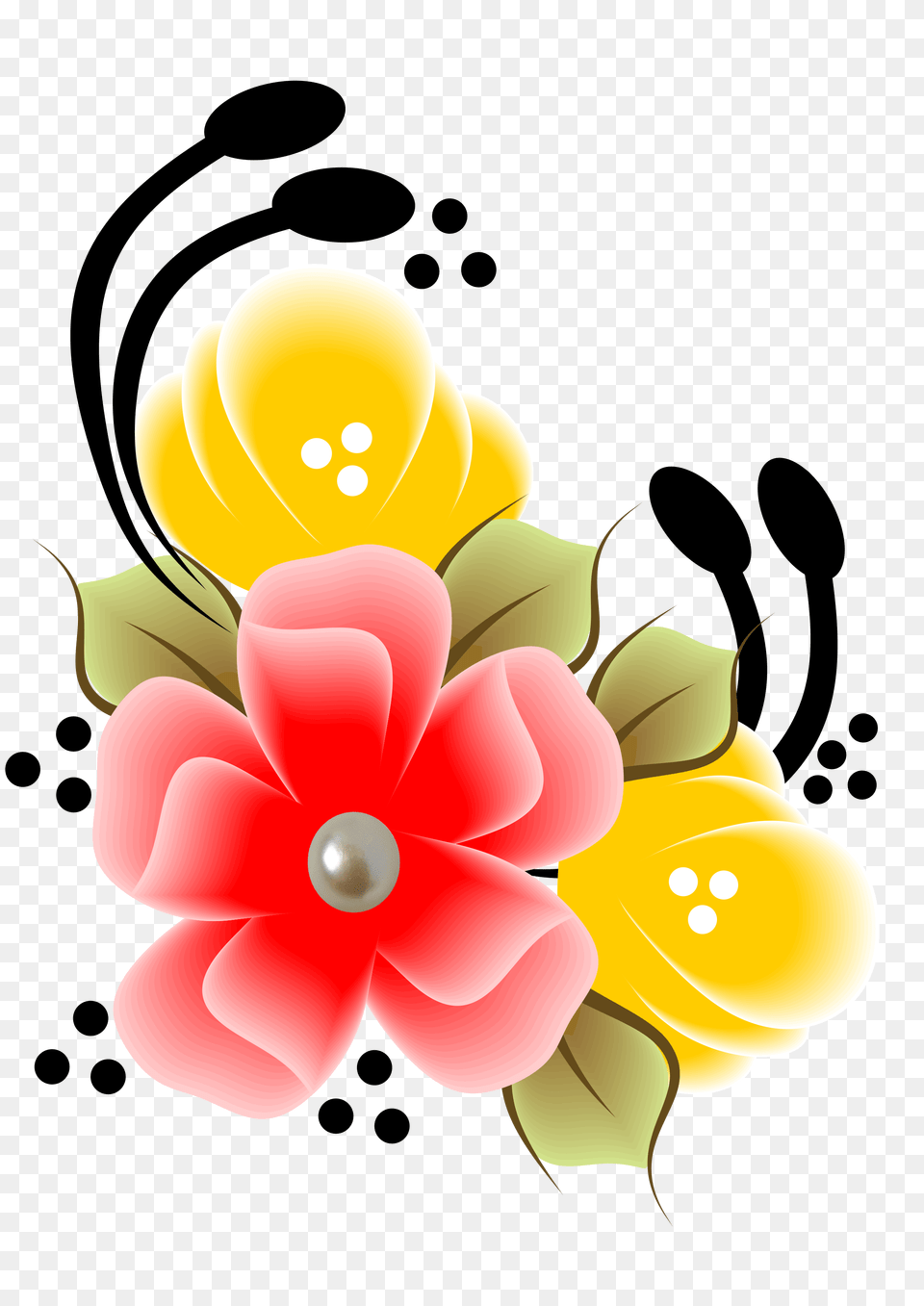 Flower Plus In Flower, Art, Floral Design, Graphics, Pattern Free Transparent Png