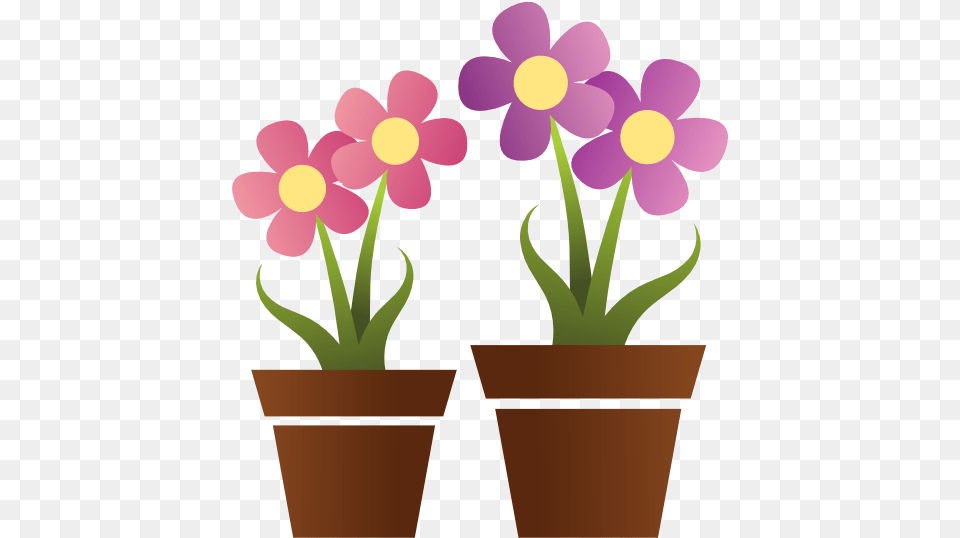 Flower Pot Clip Art Black And White Flower Pots Clip Art, Plant, Potted Plant, Flower Arrangement, Geranium Png Image