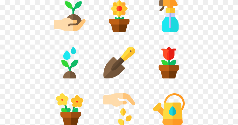 Flower Pot Icon, Person Png Image