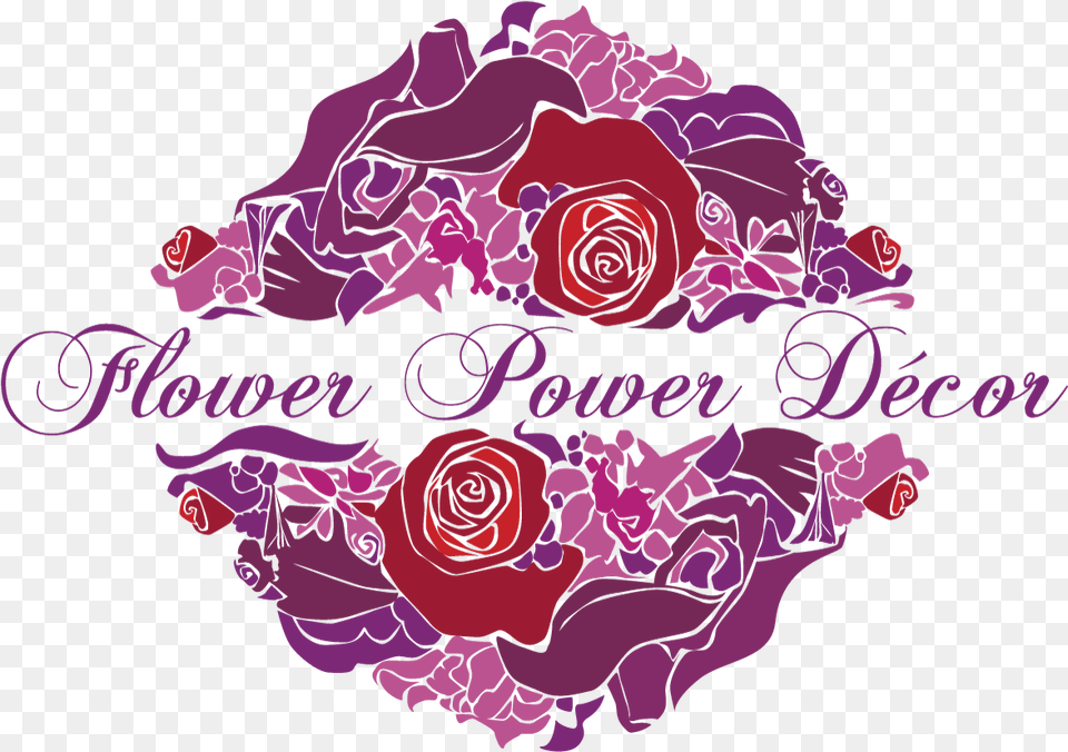 Flower Power Decor Logo For Decor Flower, Art, Purple, Plant, Pattern Free Transparent Png