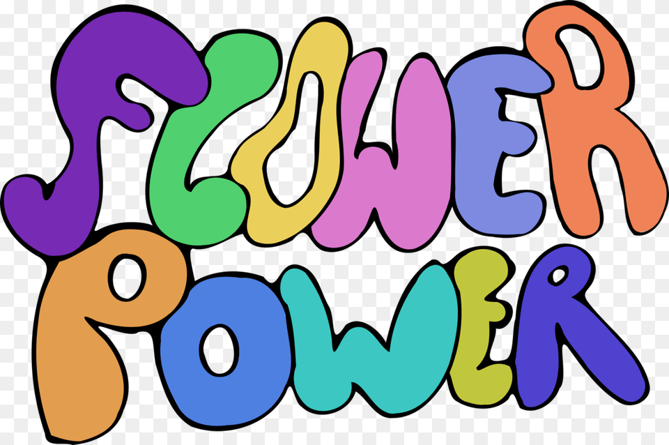 Flower Power Flower Child Hippie Clip Art, Number, Symbol, Text Free Png Download