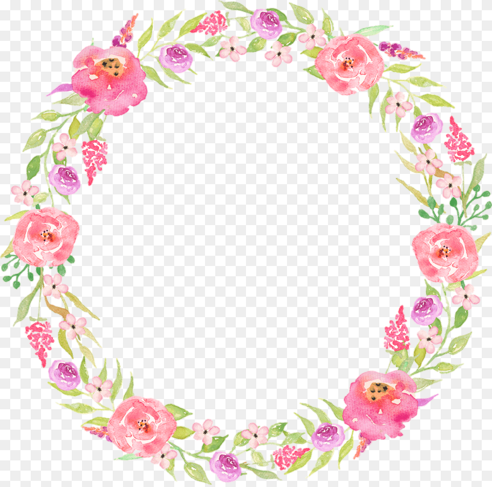 Flower Preservation Wreath Garland Floral Frame Pink, Art, Floral Design, Graphics, Pattern Png Image