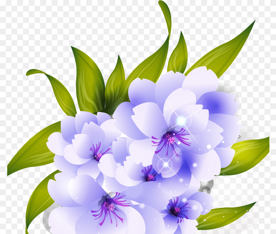 Flower Purple Vector Vector Flowers Hd, Art, Floral Design, Flower Arrangement, Flower Bouquet Png