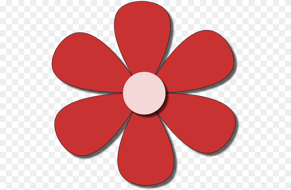 Flower Red Spring On Pixabay Small Flower Clipart Black And White, Anemone, Daisy, Petal, Plant Free Png