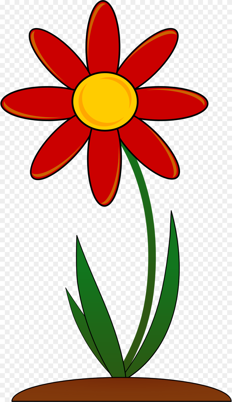 Flower Red Stock Photo Illustration Of A Red Flower, Daisy, Plant, Petal, Cross Free Transparent Png