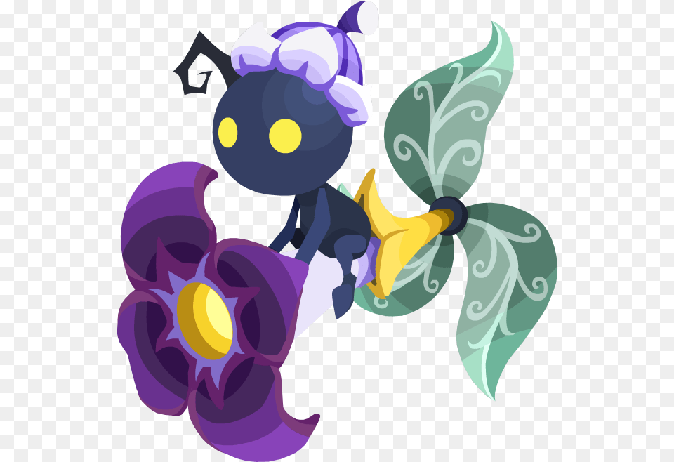 Flower Rider Khux Heartless, Purple, Art, Graphics, Plant Png Image