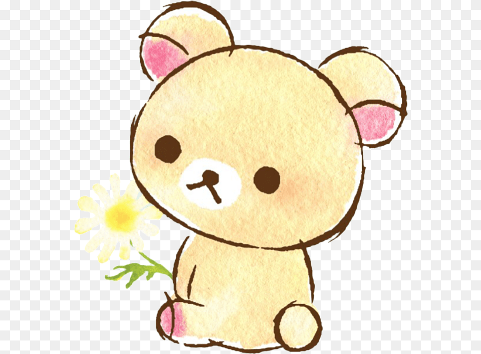 Flower Rilakkuma Spring Sanrio Cute Colorful Handpainte Flower, Plush, Toy, Daisy, Plant Free Png