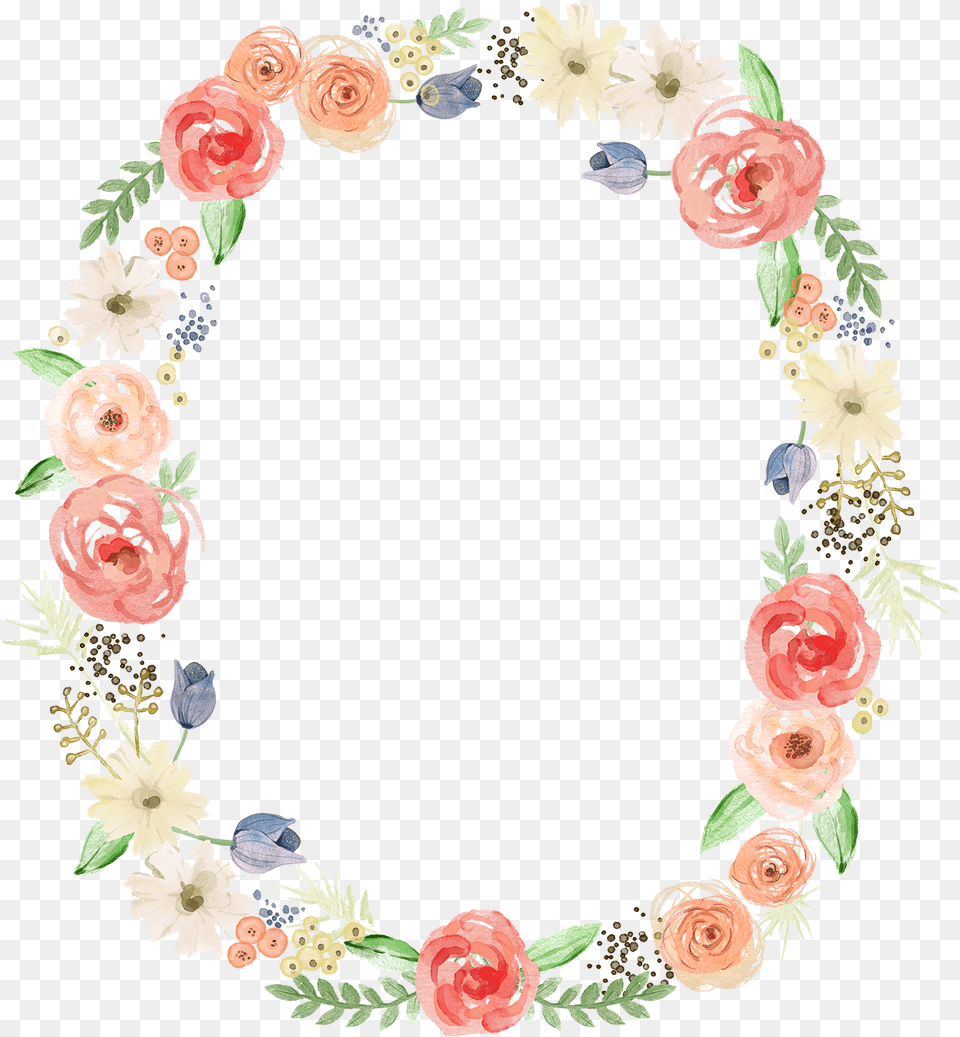 Flower Ring Border Design, Art, Floral Design, Graphics, Pattern Png