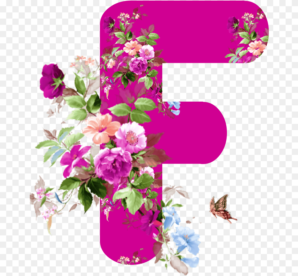 Flower Rose Alphabet Design Flores, Plant, Flower Arrangement, Flower Bouquet, Geranium Free Transparent Png
