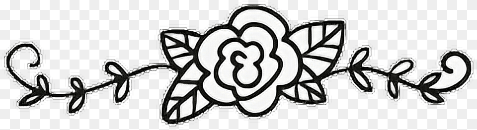 Flower Rose Vine Leaves Swirl Divider Frame Clipart Flower Vine Divider, Art, Floral Design, Graphics, Pattern Png Image