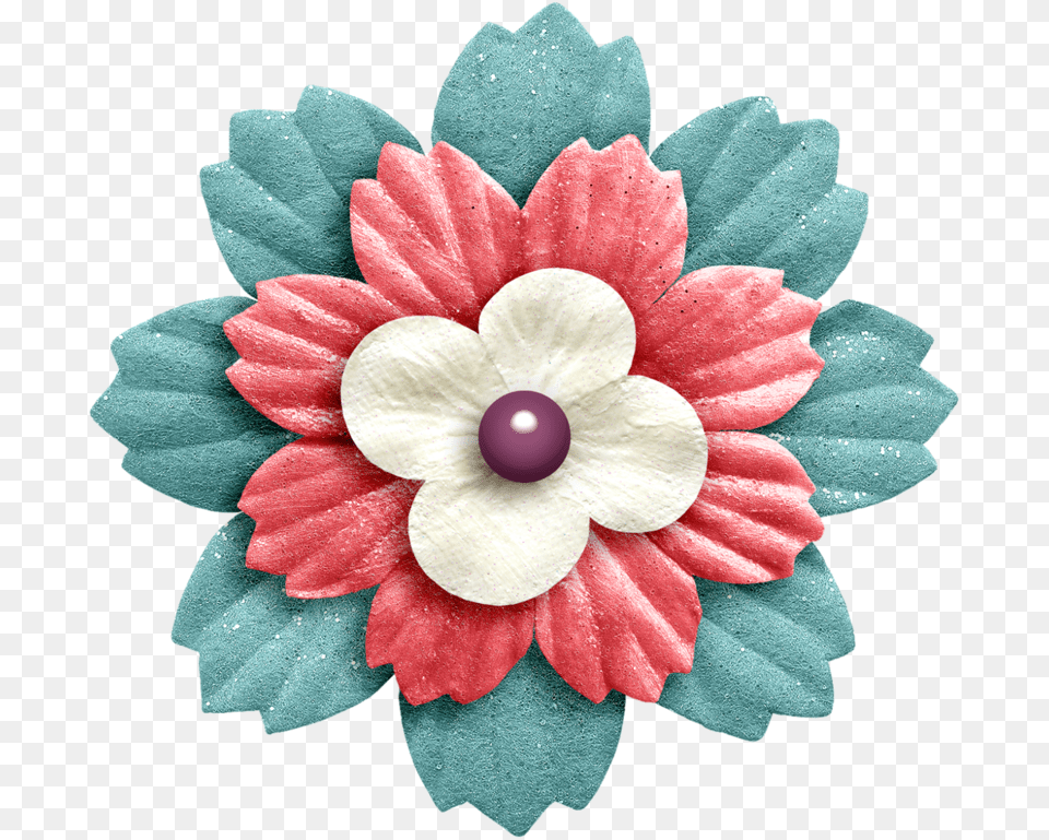 Flower Scrapbooking And, Accessories, Dahlia, Plant, Brooch Png