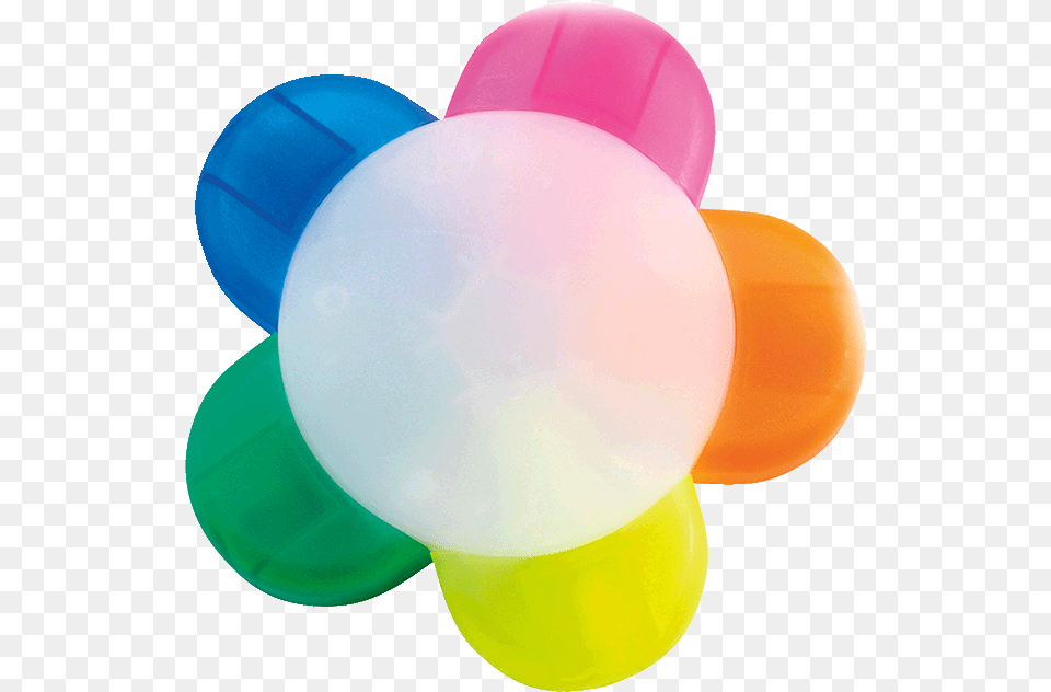 Flower Shaped Highlighter, Balloon Free Transparent Png